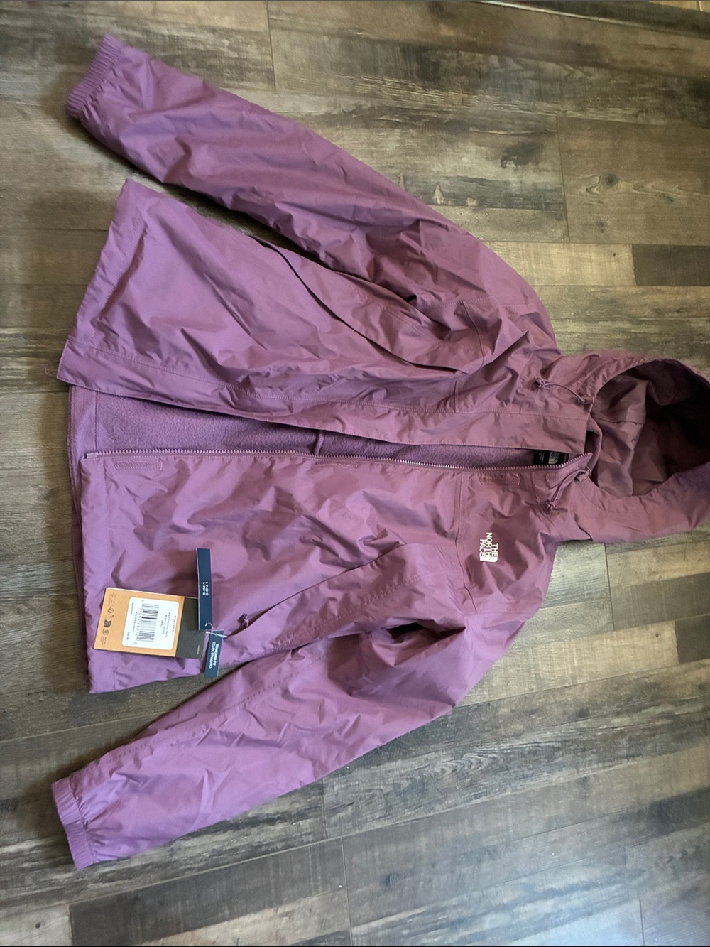 The North Face Kids' Hooded Raincoat - Mauve/Purple
